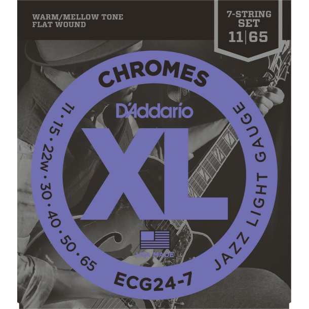D'Addario ECG24-7, .011-.065 (7-strengs�t)